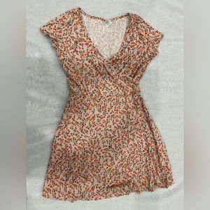 Floral wrap dress